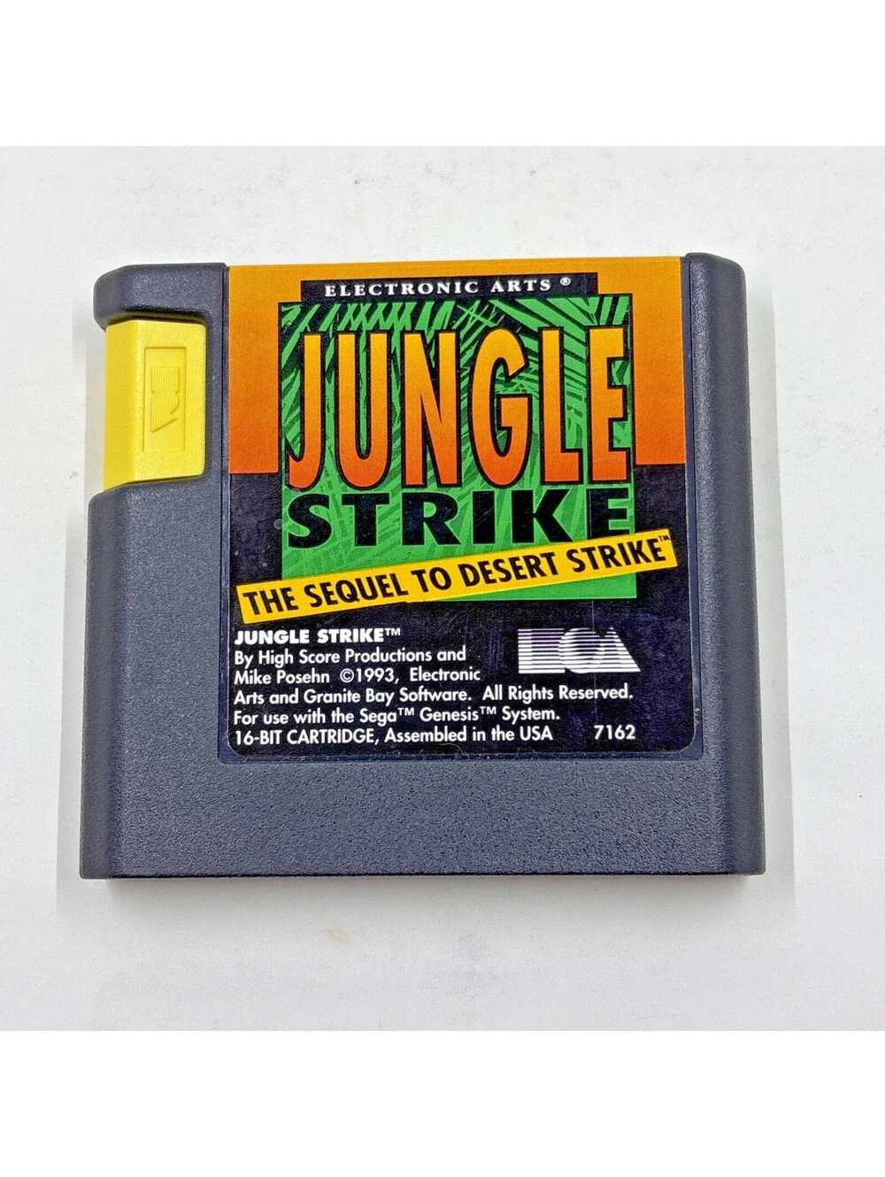 JUNGLE STRIKE Sega Genesis Game Cartridge + Manual TESTED